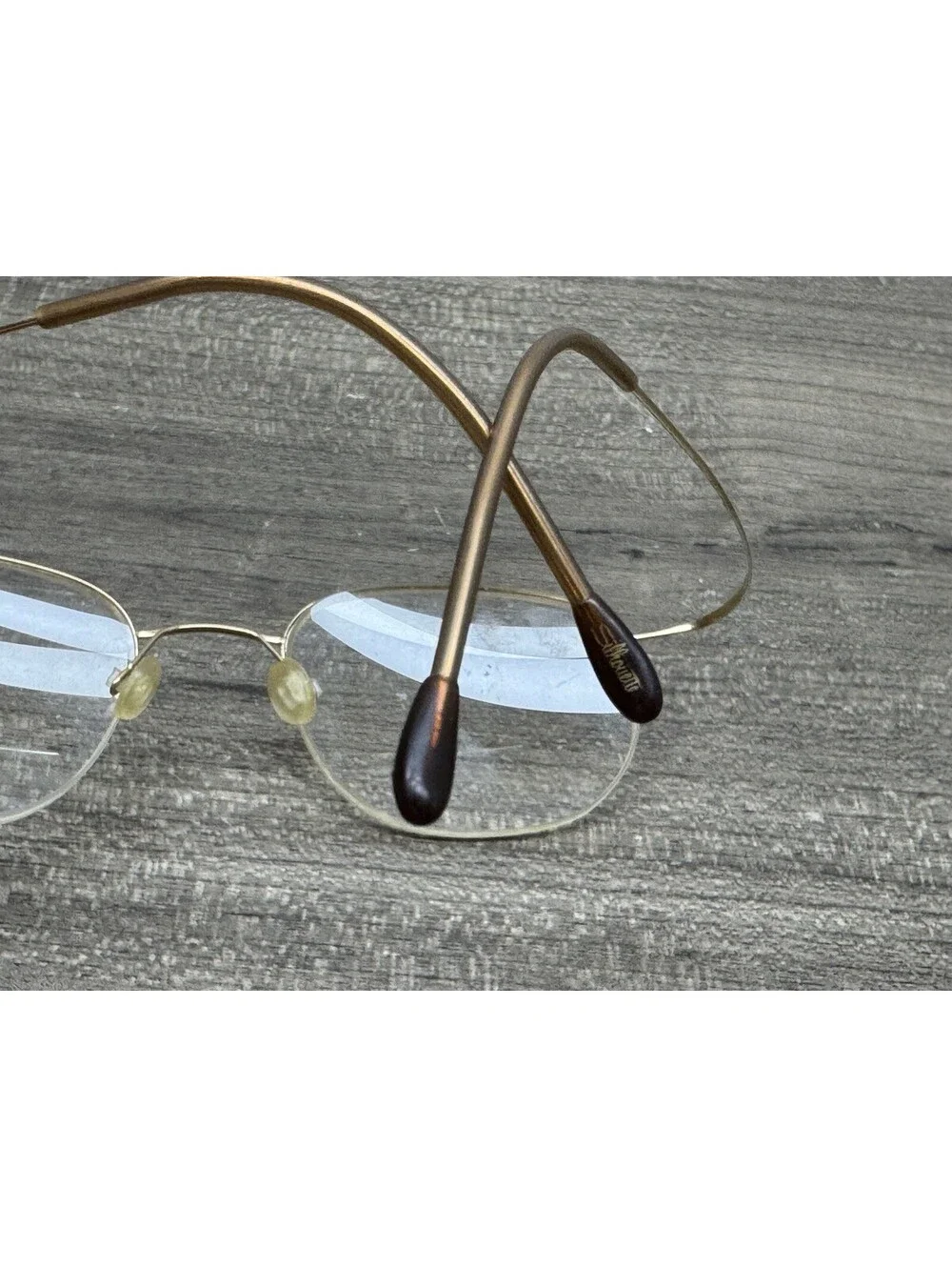 Silhouette Eyeglasses Gold M 7484 6081 Semi Rimless Frames 49[]21-150 Austria